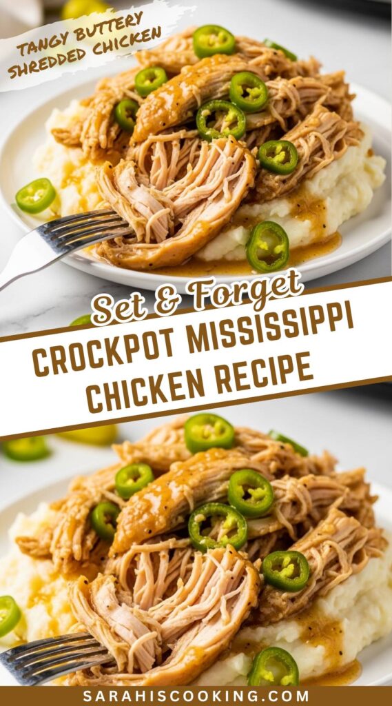 Crockpot Mississippi Chicken That Turns Out Juicy and Flavorful