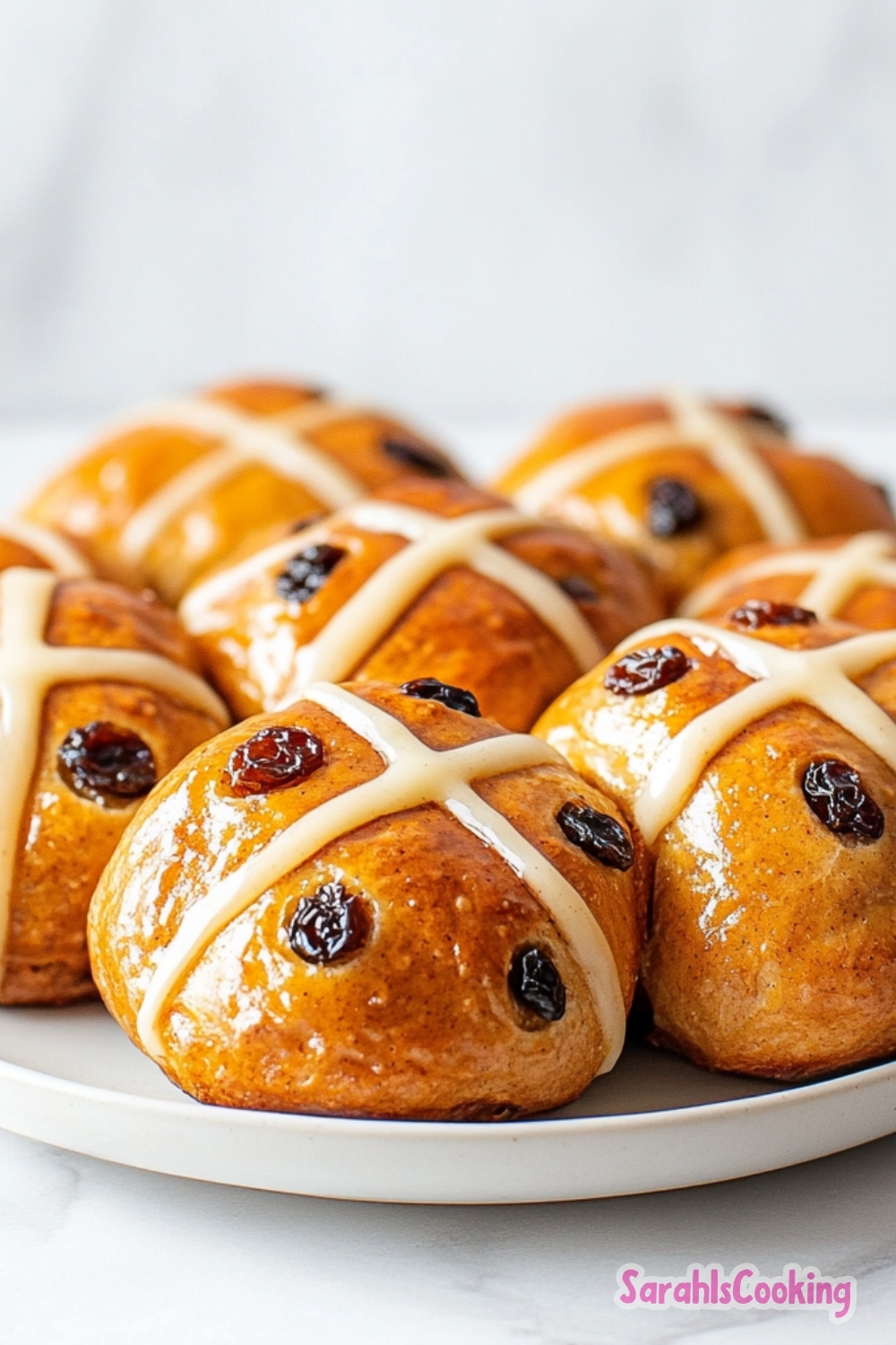 Hot Cross Buns Recipe - Sarah Is Cooking