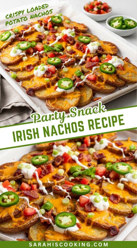 Irish Nachos Recipe with Crispy Potatoes and Melty Cheese