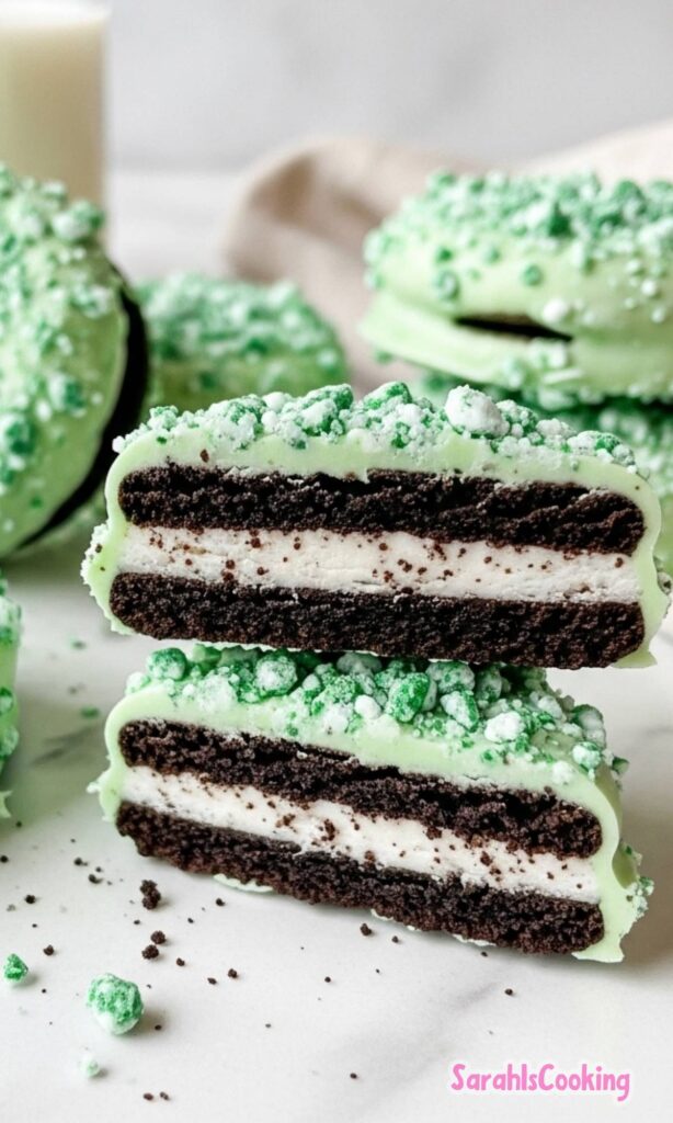 Leprechaun Green Mint Crunch Cookies Recipe