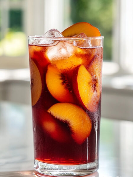Peach Hibiscus Iced Tea Recipe