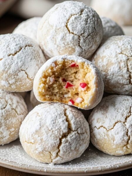 Peppermint Snowball Cookies Recipe