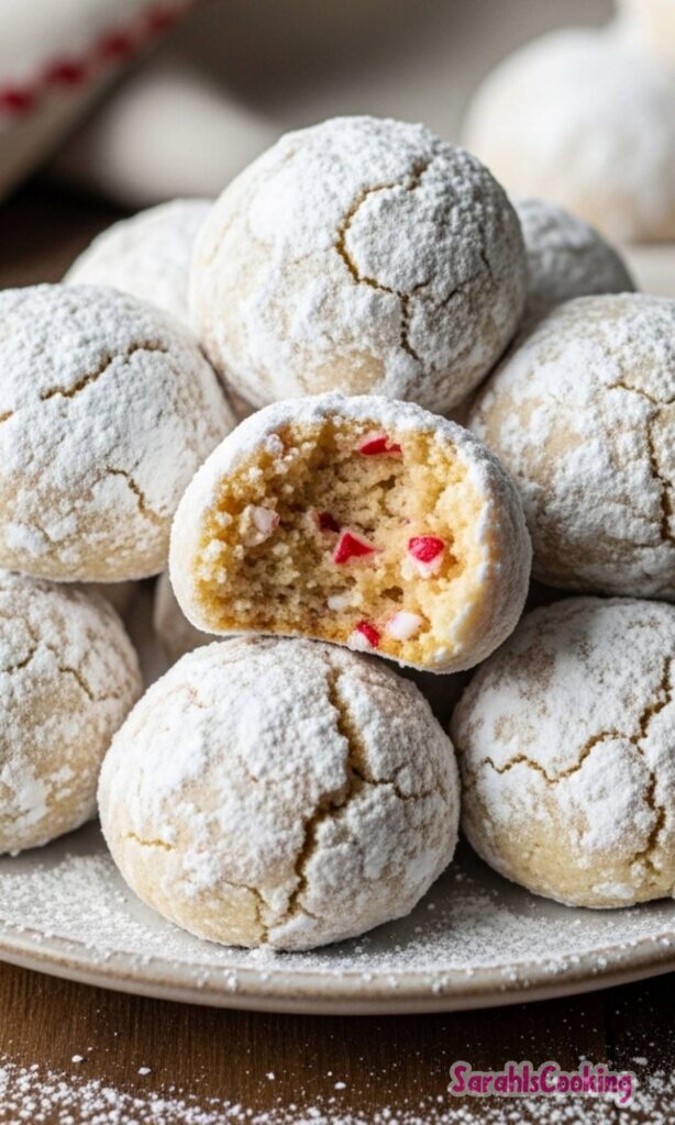Peppermint Snowball Cookies Recipe