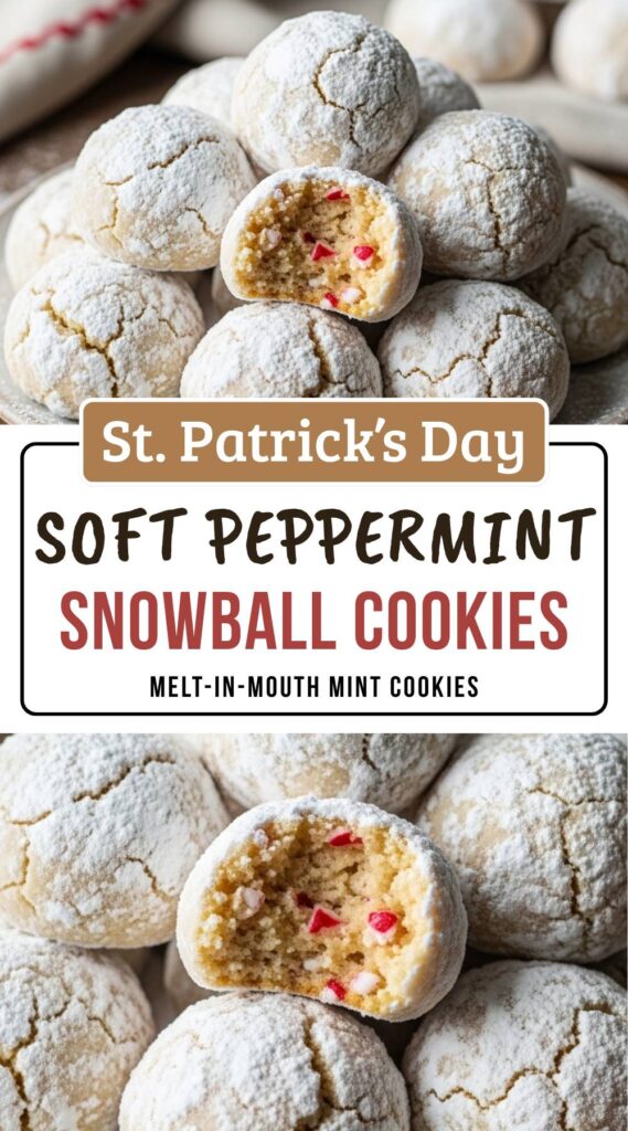 Peppermint Snowball Cookies That Melt in Your Mouth with Every Bite