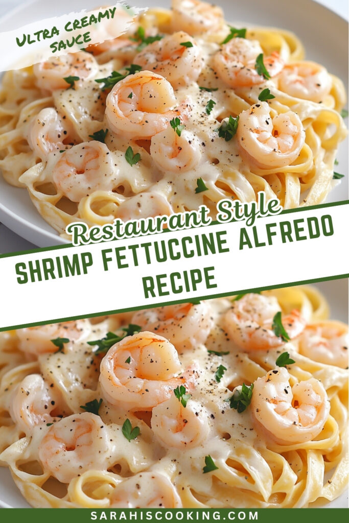 Restaurant Style Shrimp Fettuccine Alfredo Recipe