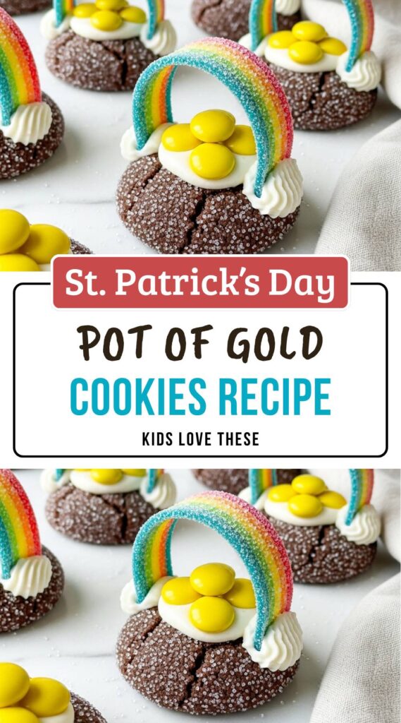 St Patricks Day Pot Of Gold Cookies Colorful Festive Treat