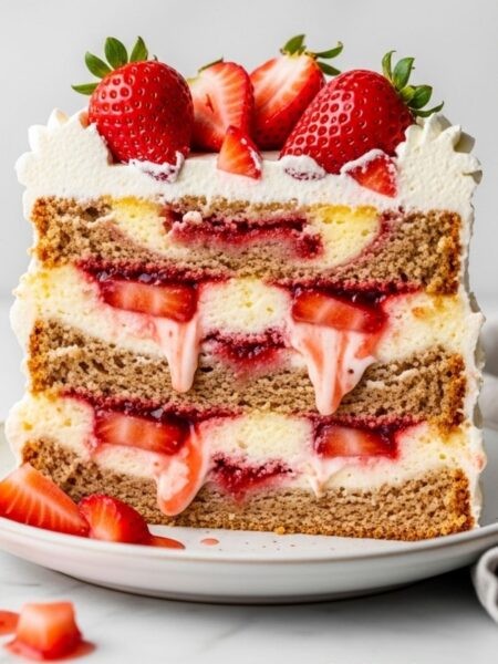 Strawberry Earthquake Cake Recipe