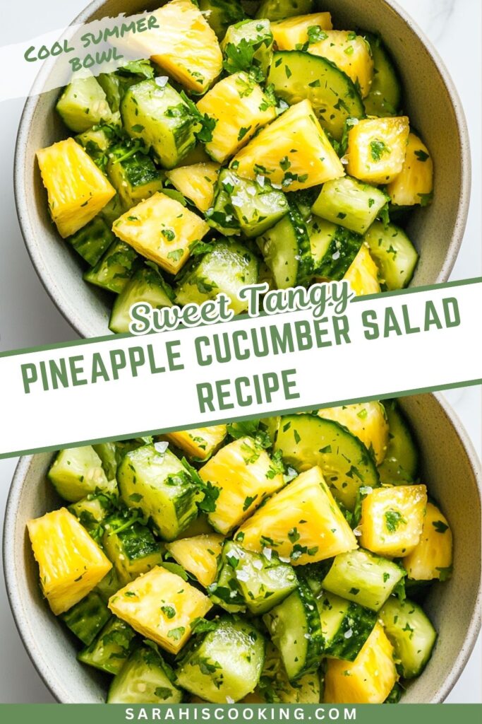 Sweet Tangy Pineapple Cucumber Salad Recipe