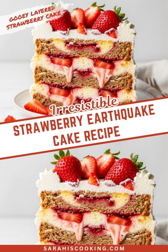 This Strawberry Earthquake Cake Is Messy Gooey and So Good
