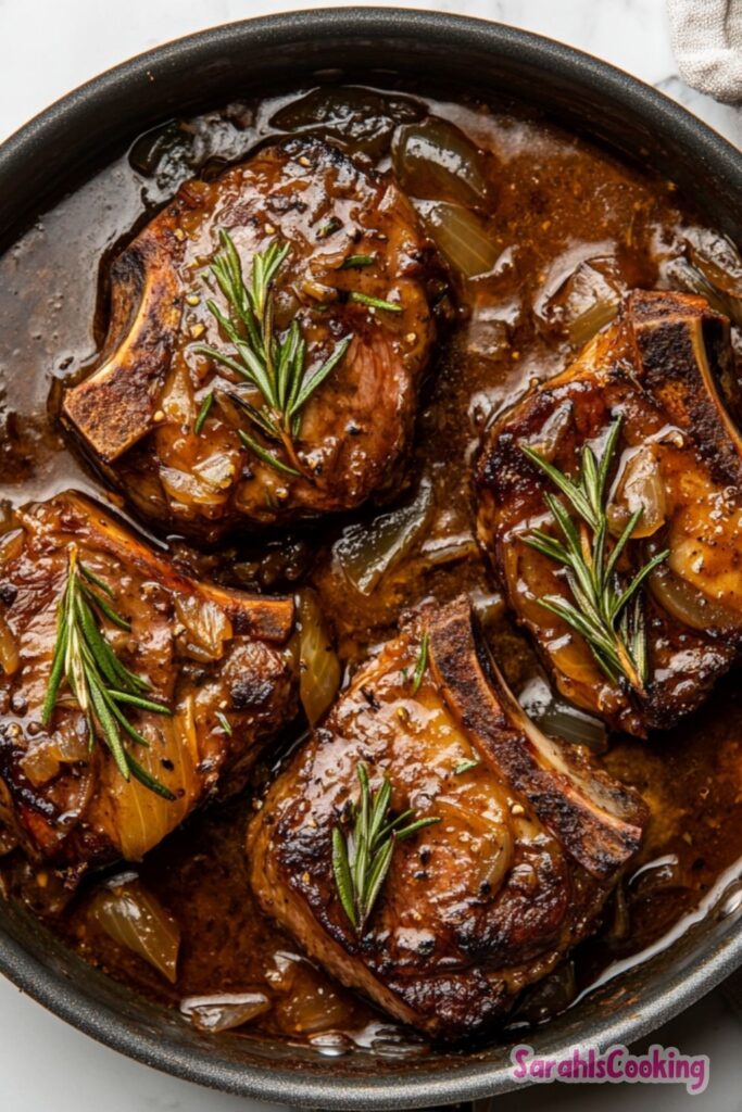 Braised Rosemary Lamb Shoulder Chops Recipe