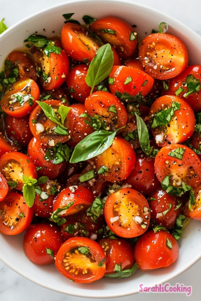 Cherry Tomato Salad with Balsamic Dressing