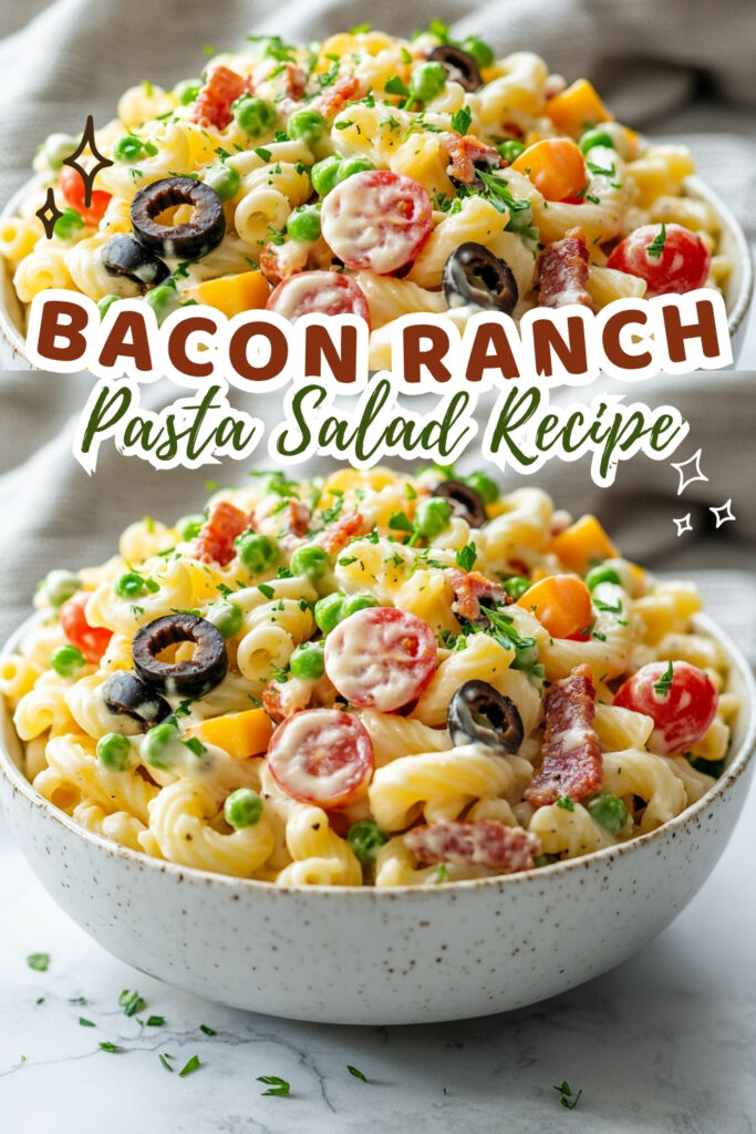 Creamy Bacon Ranch Pasta Salad Recipe
