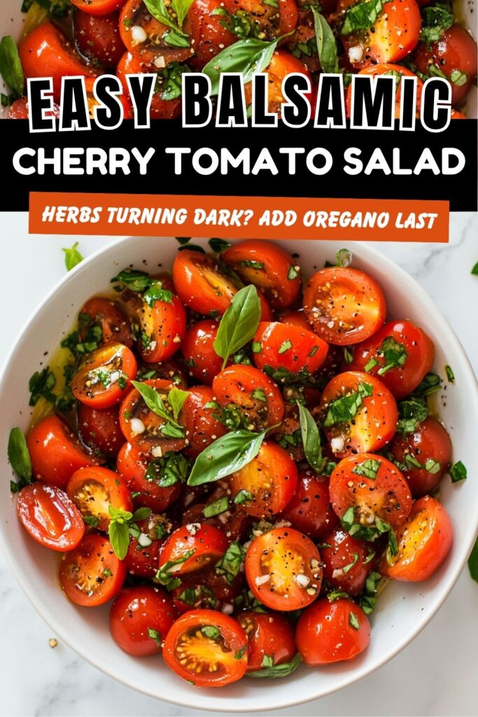 Easy Balsamic Cherry Tomato Salad