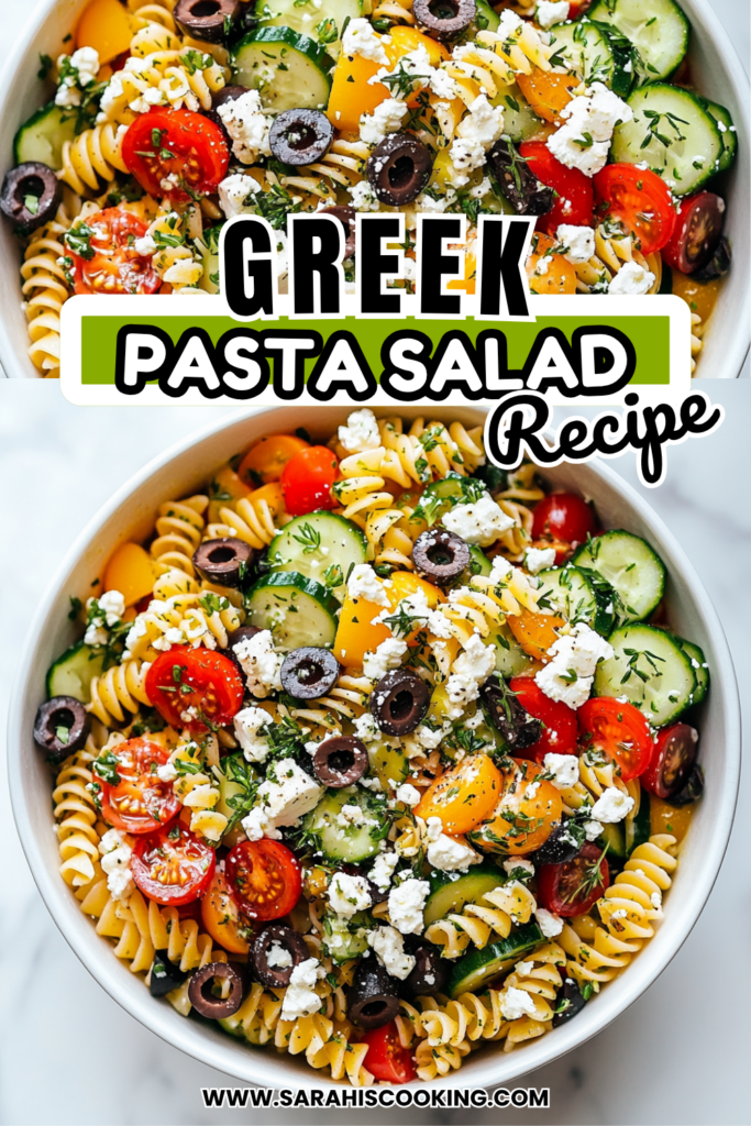 Easy Greek Pasta Salad Recipe