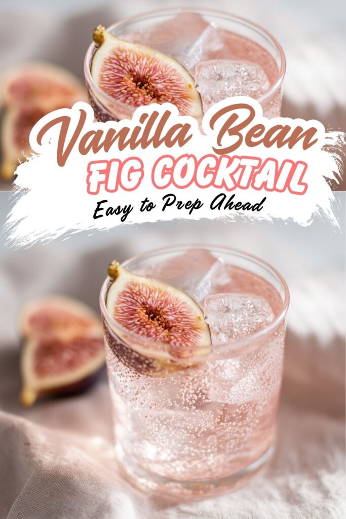 Easy Vanilla Fig Cocktail with Vodka and Lemon