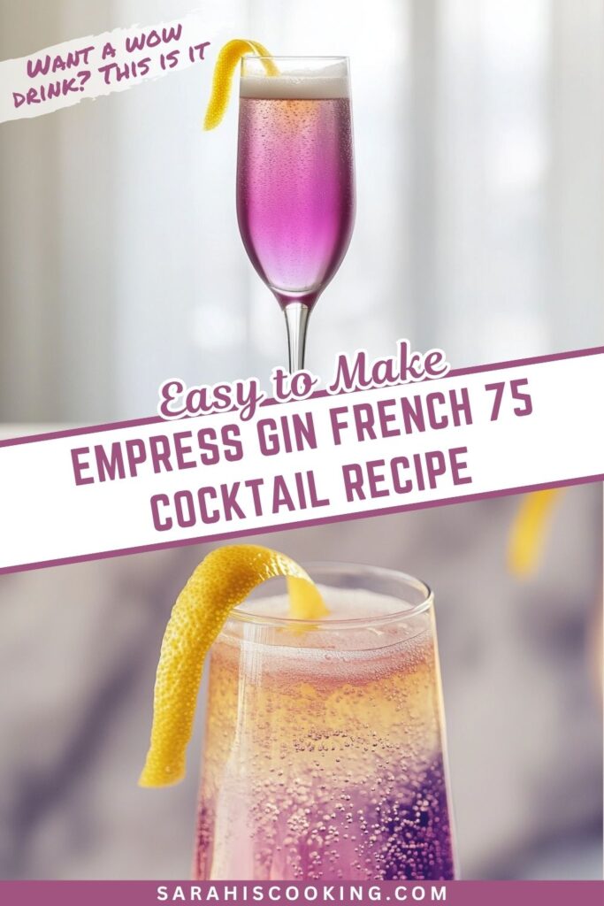 Empress Gin French 75 With a Stunning Color Twist