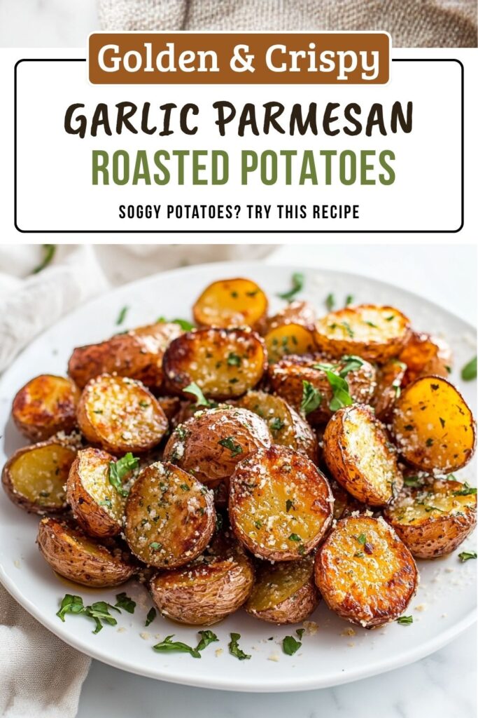 Garlic Parmesan Roasted Potatoes With Crispy Edges