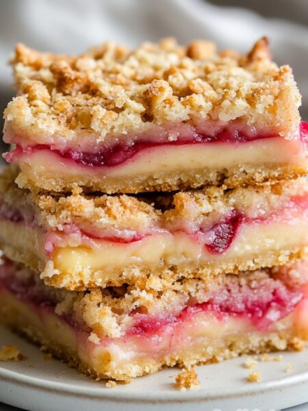 Grandma's Rhubarb Custard Bars Recipe