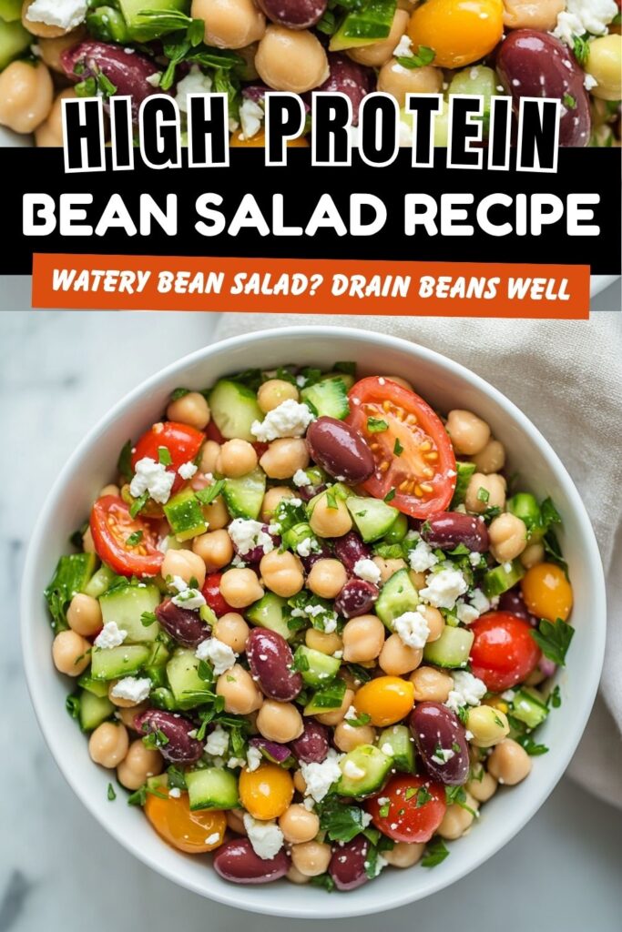 Healthy High Protein Bean Salad