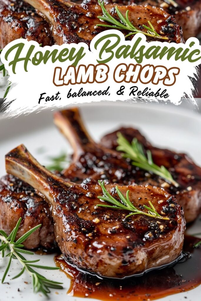 Juicy Honey Balsamic Lamb Chops Recipe