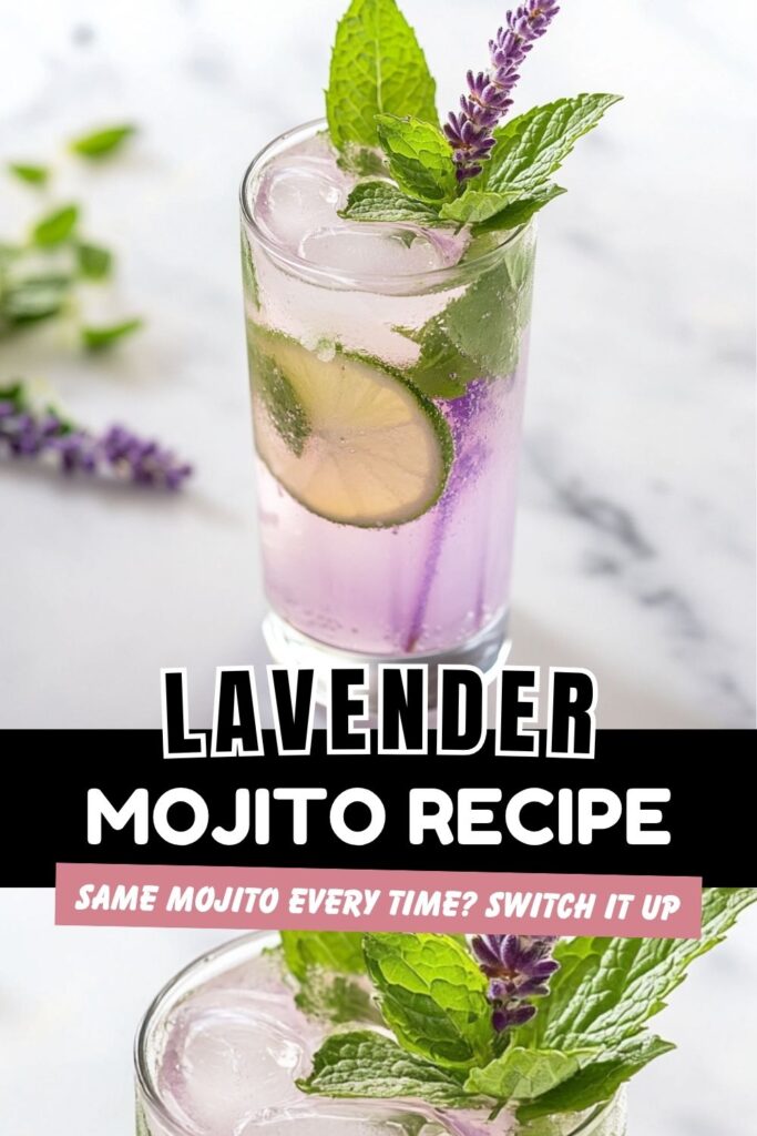 Lavender Mojito With a Calm Floral Twist
