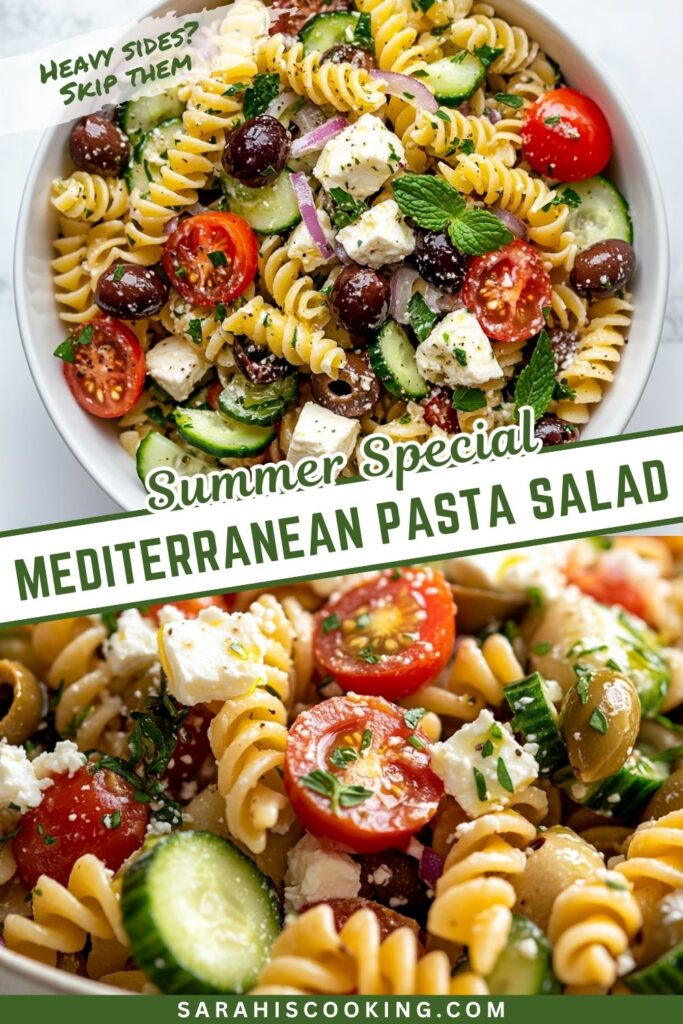 Mediterranean Pasta Salad That Stays Fresh and Flavorful