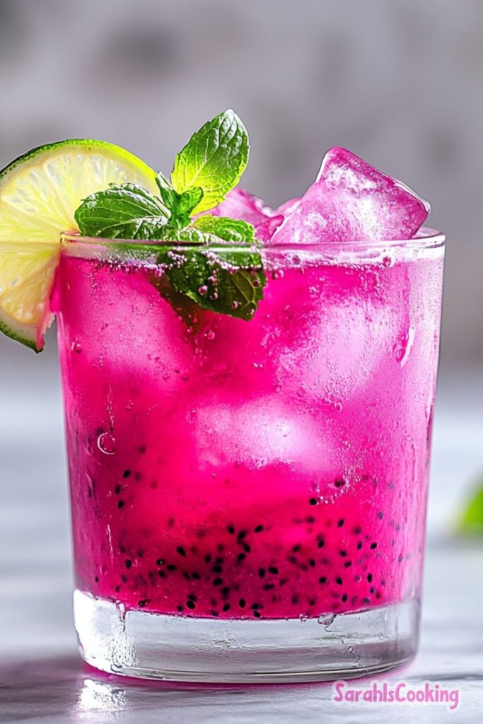 Pink Dragon Fruit Cocktail Recipe