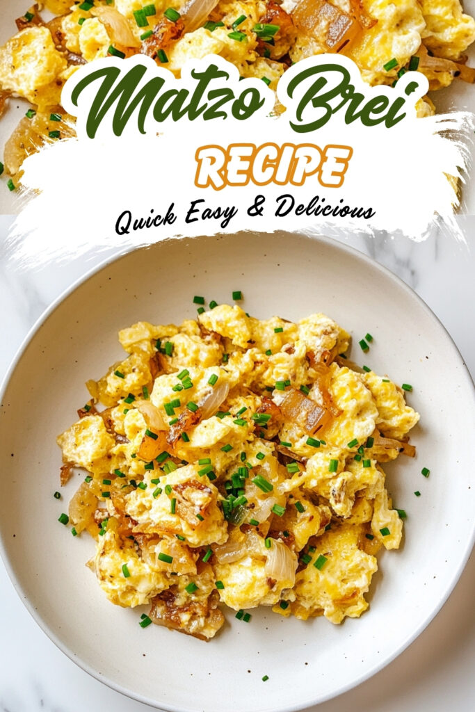 Quick Matzo Brei Recipe
