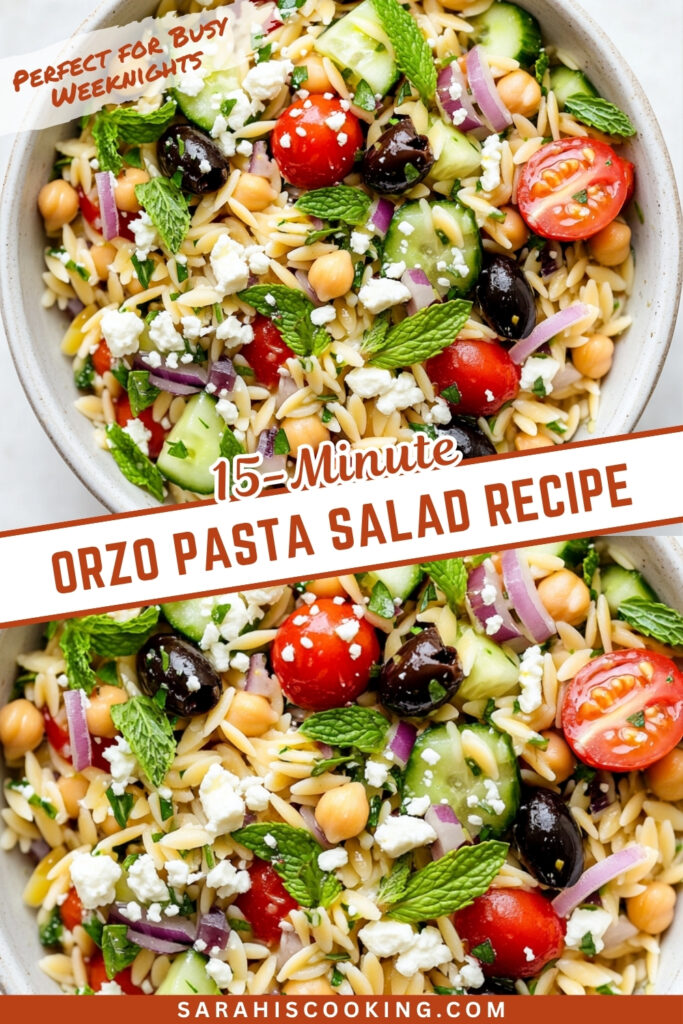 Quick Orzo Pasta Salad Recipe
