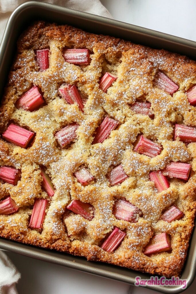Quick Rhubarb Cake Recipe