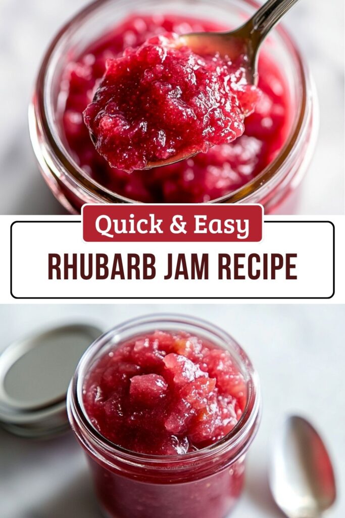 Simple Homemade Rhubarb Jam
