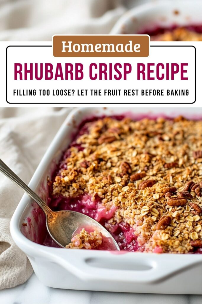 Simple Rhubarb Crisp Recipe with Perfect Crumble