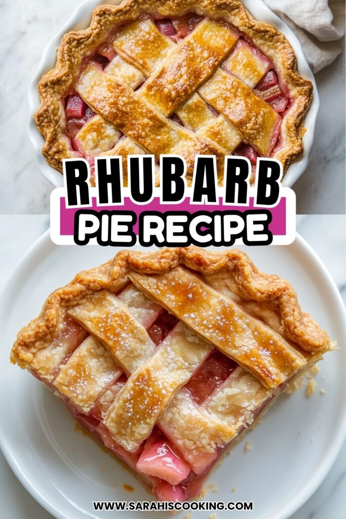 Simple Rhubarb Pie Recipe with Perfectly Thick Filling