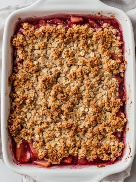Strawberry Rhubarb Crisp Recipe
