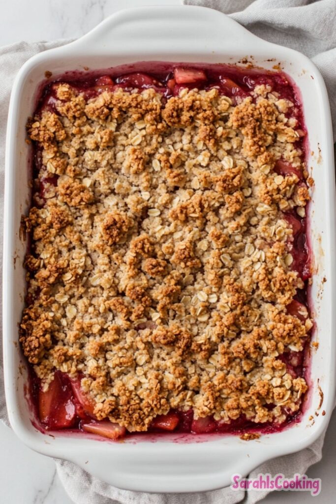 Strawberry Rhubarb Crisp Recipe