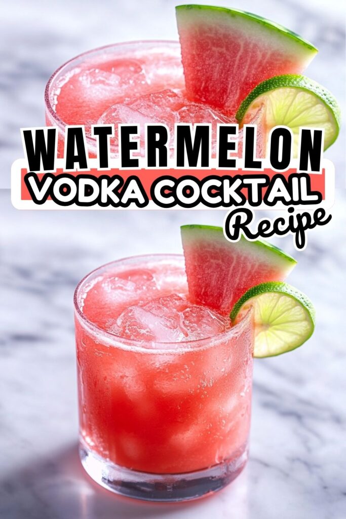 Watermelon Vodka Cocktail That Stays Cold and Balanced