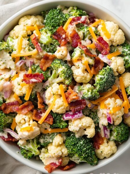 Broccoli Cauliflower Salad Recipe