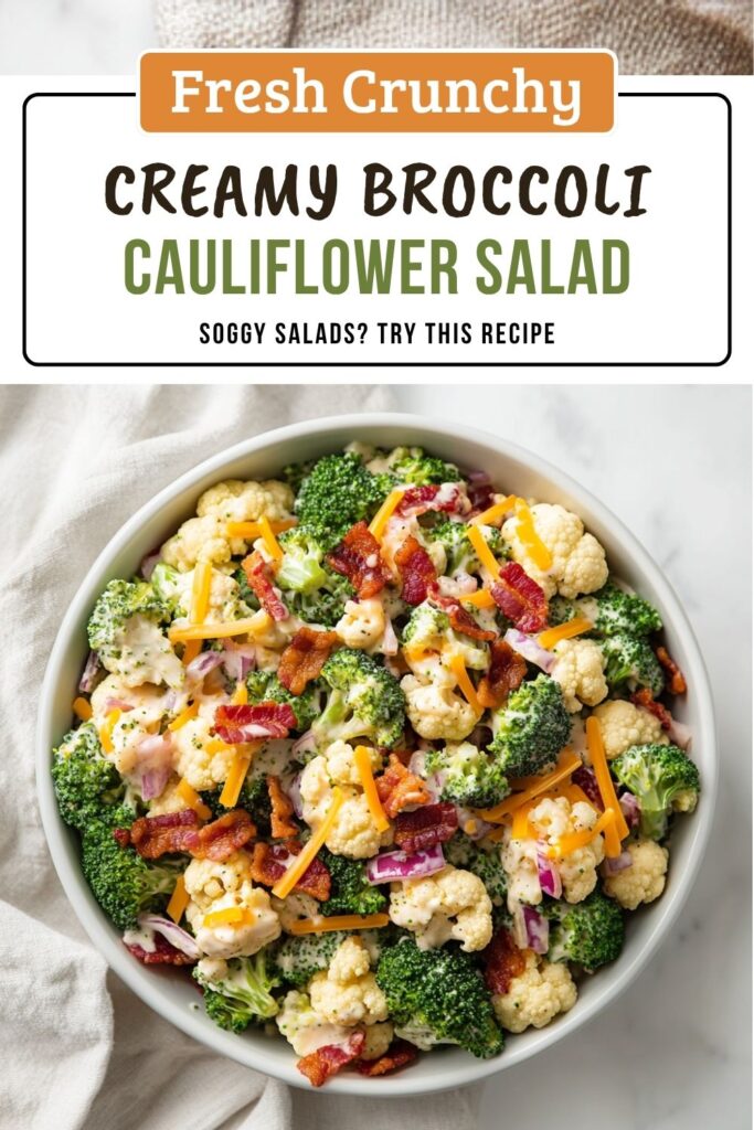 Broccoli Cauliflower Salad With the Perfect Crunchy Bite
