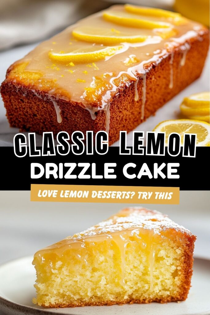 Classic British Lemon Drizzle Cake Recipe