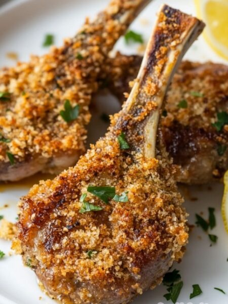 Crispy Pan Fried Panko Lamb Chops Recipe