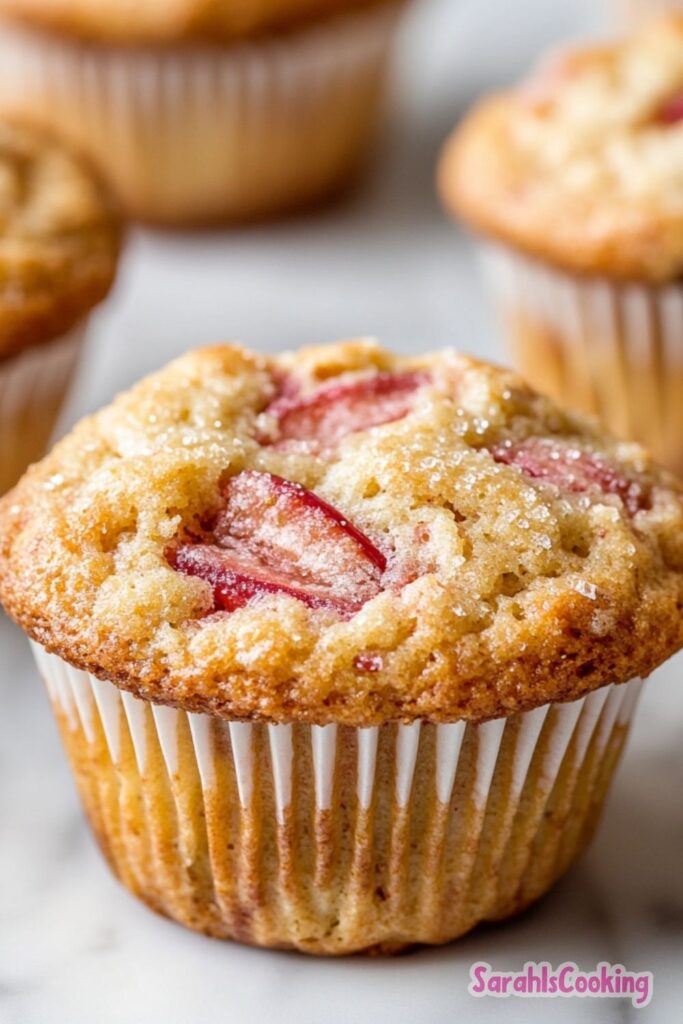 Easy Strawberry Rhubarb Muffins Recipe