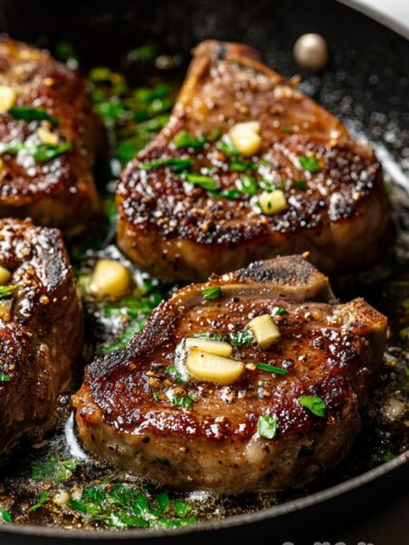 Garlic Butter Lamb Chops Recipe