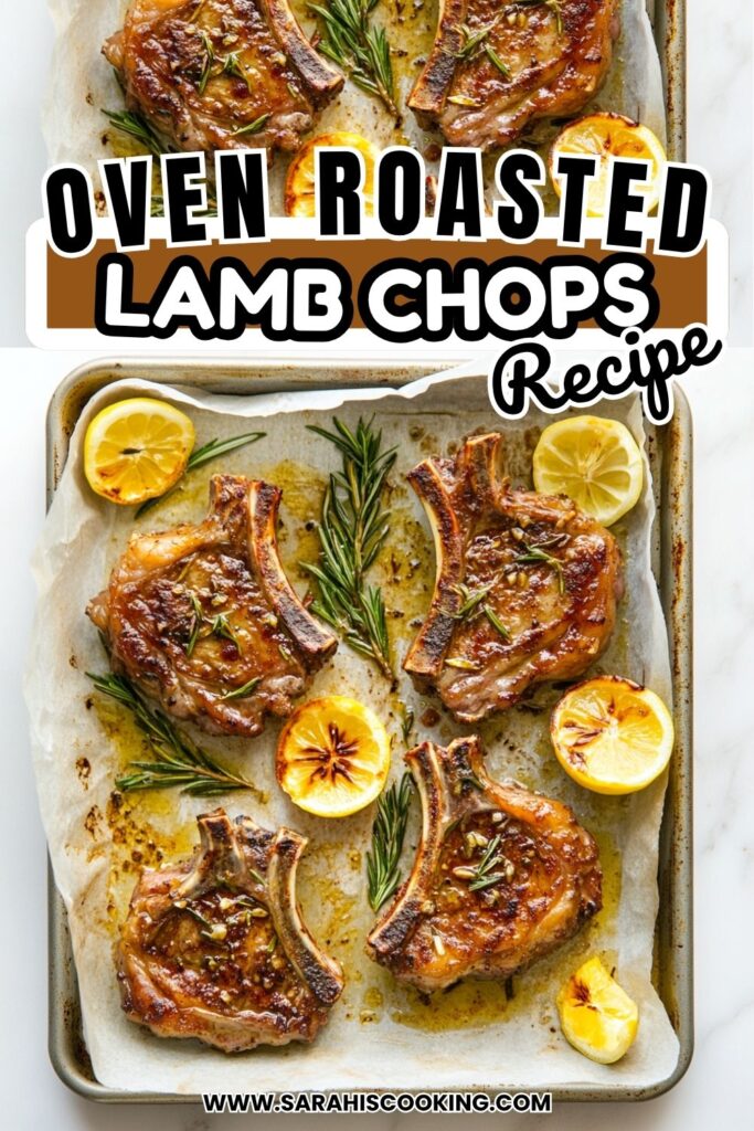 Oven Roasted Lamb Chops With Garlic and Rosemary Flavor