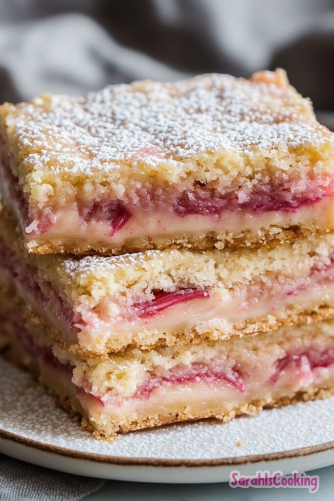 Rhubarb Dream Bars Recipe