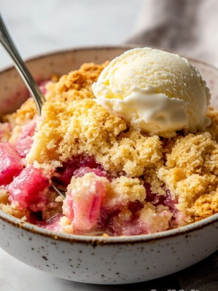 Rhubarb Dump Cake Recipe