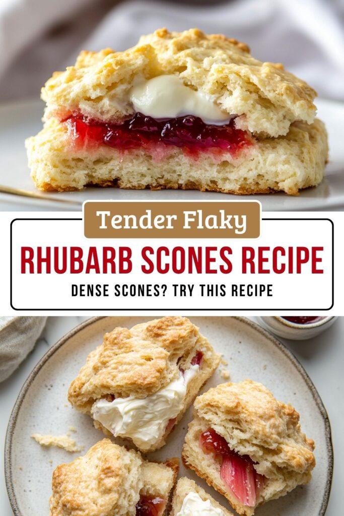Rhubarb Scones With a Tender, Flaky Texture