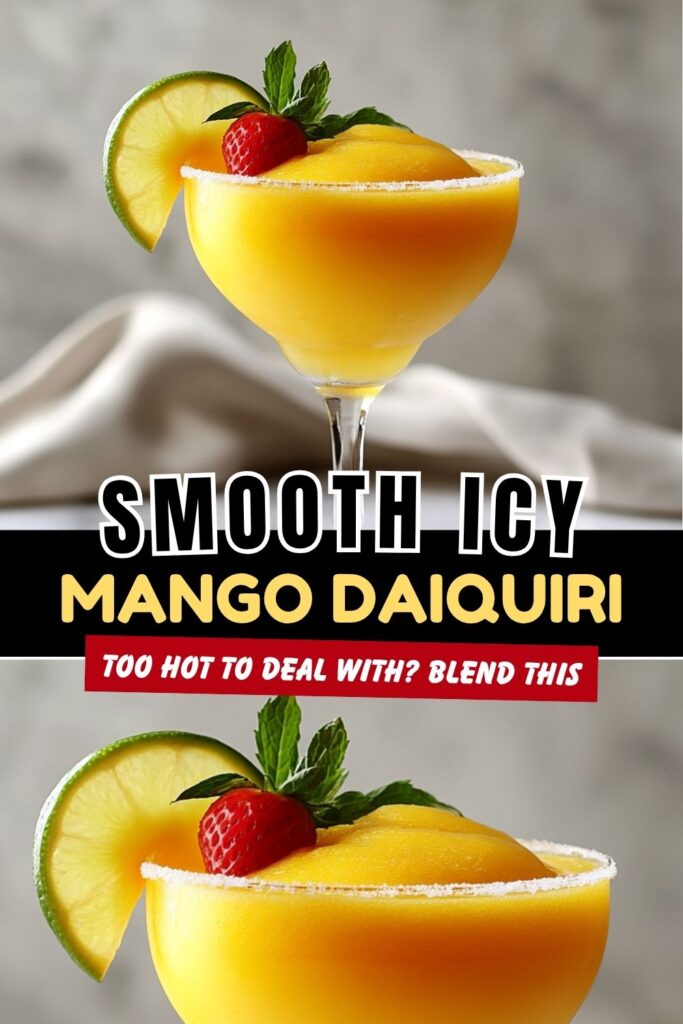 Smooth Icy Mango Daiquiri Recipe